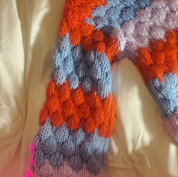 Forever 21 mock neck multicolored sweatshirt fuzzy!!! - Picture 3 of 5